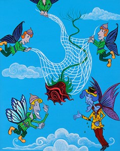 art, acrylic on canvas, jacklyn laflamme, fairy tale, image